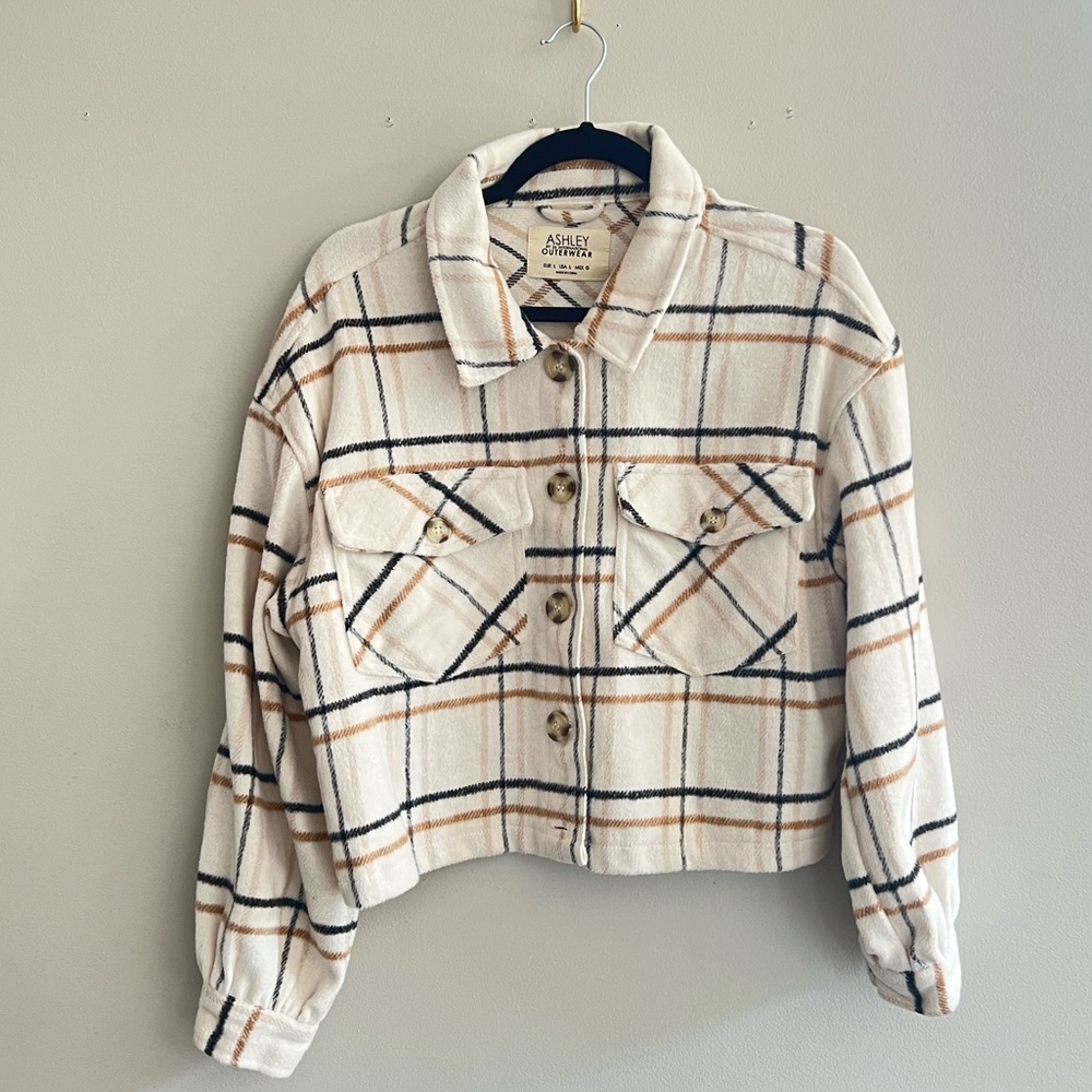 Ashley Cropped Plaid Jacket